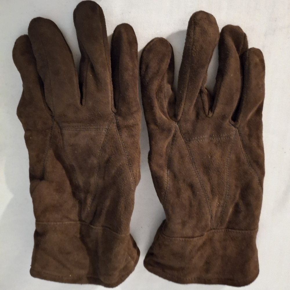 Thinsulate Women's Brown Suede Gloves Classic Design